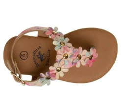 Girls' Toddler Youthful Crsr Sandals|Beverly Hills Polo Club Hot