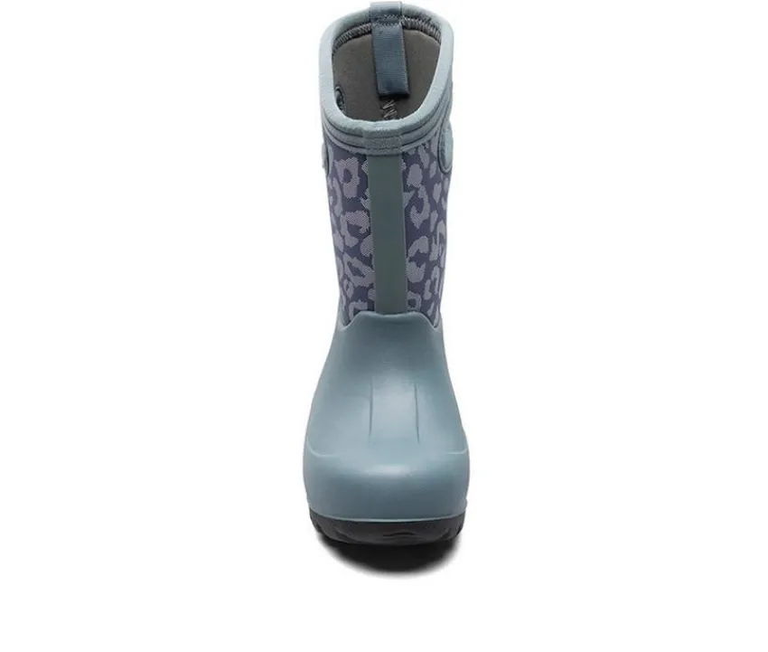 Girls' Little & Big Kid Neo Classic Metallic Leopard Winter Boots|Bogs Footwear New