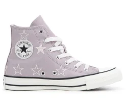 Converse Athletics & Sneakers|Athletics & Sneakers>Girls' Big Kid Chuck Taylor All Star Starry High-Top Sneakers