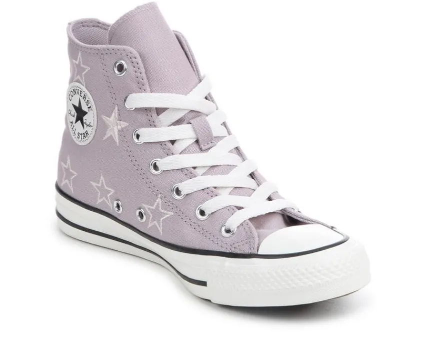 Converse Athletics & Sneakers|Athletics & Sneakers>Girls' Big Kid Chuck Taylor All Star Starry High-Top Sneakers