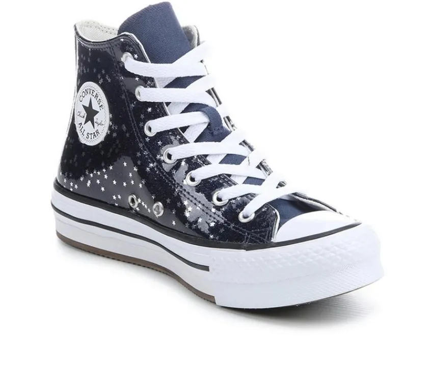 Converse Athletics & Sneakers|Athletics & Sneakers>Girls' Big Kid Chuck Taylor Eva Lift Glitter Sneakers