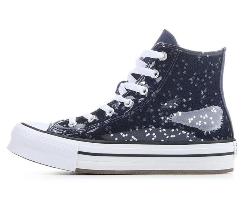 Converse Athletics & Sneakers|Athletics & Sneakers>Girls' Big Kid Chuck Taylor Eva Lift Glitter Sneakers