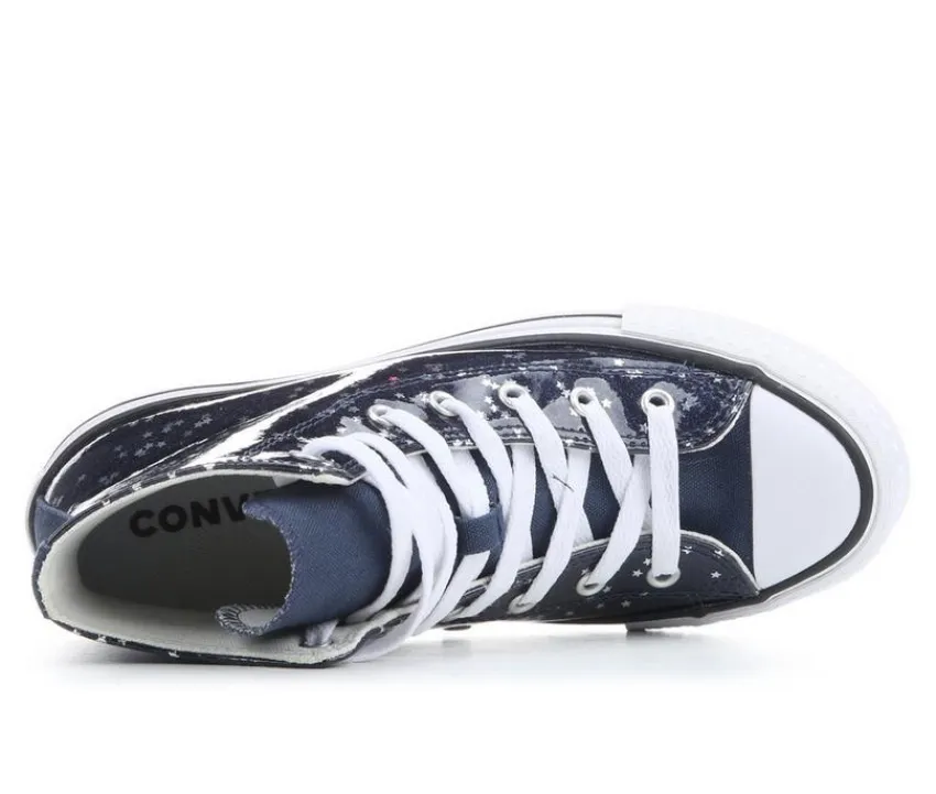Converse Athletics & Sneakers|Athletics & Sneakers>Girls' Big Kid Chuck Taylor Eva Lift Glitter Sneakers