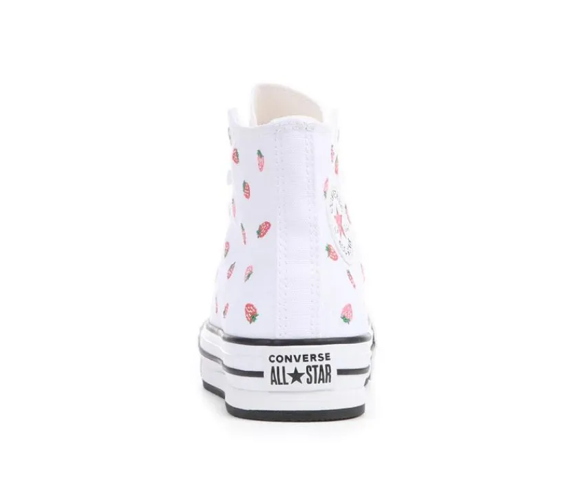 Converse Athletics & Sneakers|Athletics & Sneakers>Girls' Big Kid Chuck Taylor Lift Strawberry High-Top Sneakers