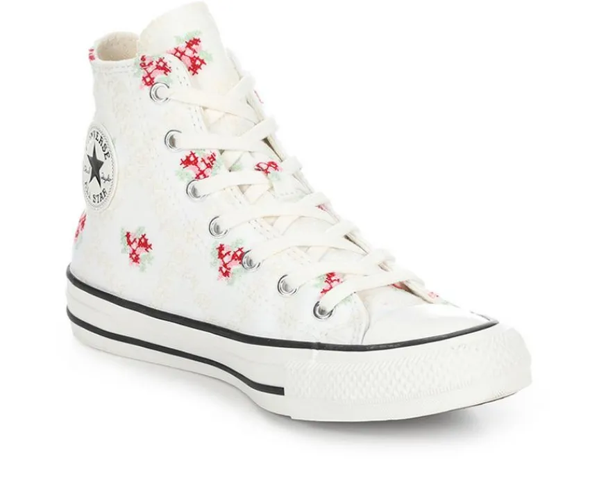 Converse Athletics & Sneakers|Athletics & Sneakers>Girls' Big Kid High Vintage Floral High-Top Sneakers
