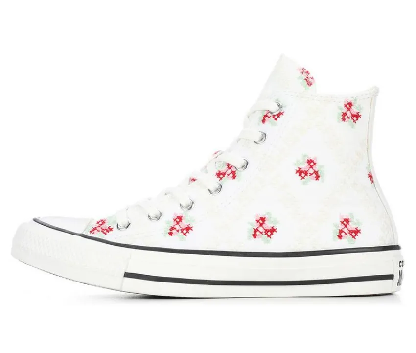 Converse Athletics & Sneakers|Athletics & Sneakers>Girls' Big Kid High Vintage Floral High-Top Sneakers