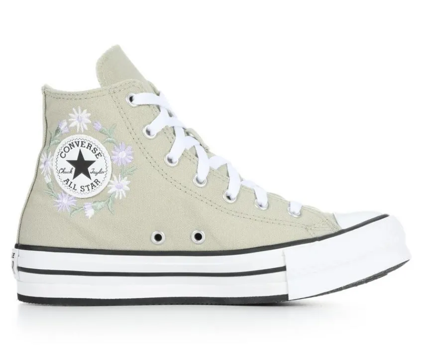 Girls' Chuck Taylor Embroidered Floral Lift Sneakers|Converse Hot