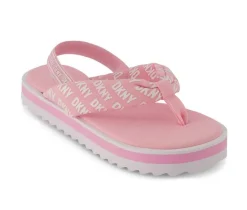 Girls' Little Kid & Big Kid Nia Logo Wedge Sandals|DKNY Online