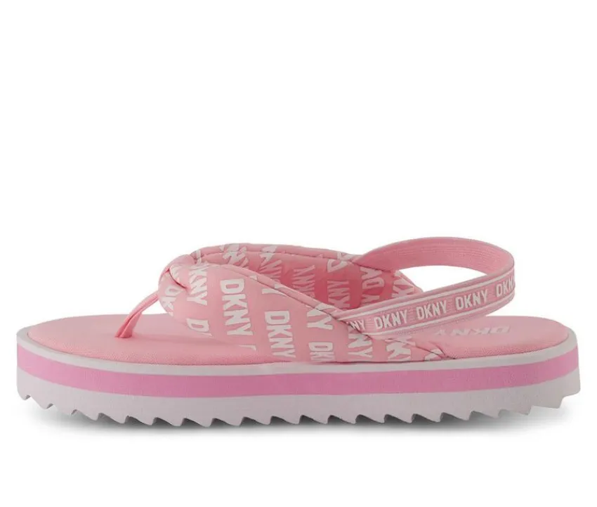 Girls' Little Kid & Big Kid Nia Logo Wedge Sandals|DKNY Online