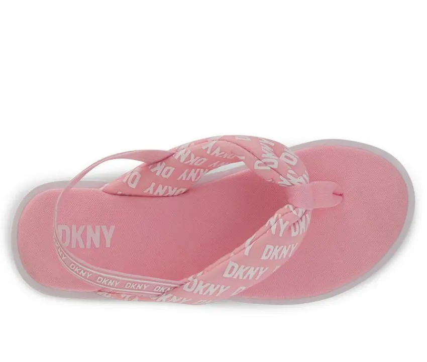 Girls' Little Kid & Big Kid Nia Logo Wedge Sandals|DKNY Online