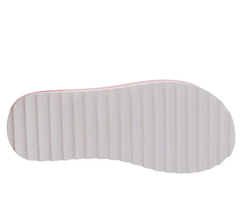 Girls' Little Kid & Big Kid Nia Logo Wedge Sandals|DKNY Online