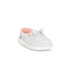 HEYDUDE Casual|Toddler (Sizes 4.5-10)>Girls' Infant & Toddler Wendy Iridescent Star Casual Shoes