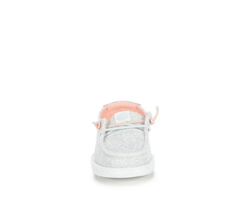 HEYDUDE Casual|Toddler (Sizes 4.5-10)>Girls' Infant & Toddler Wendy Iridescent Star Casual Shoes