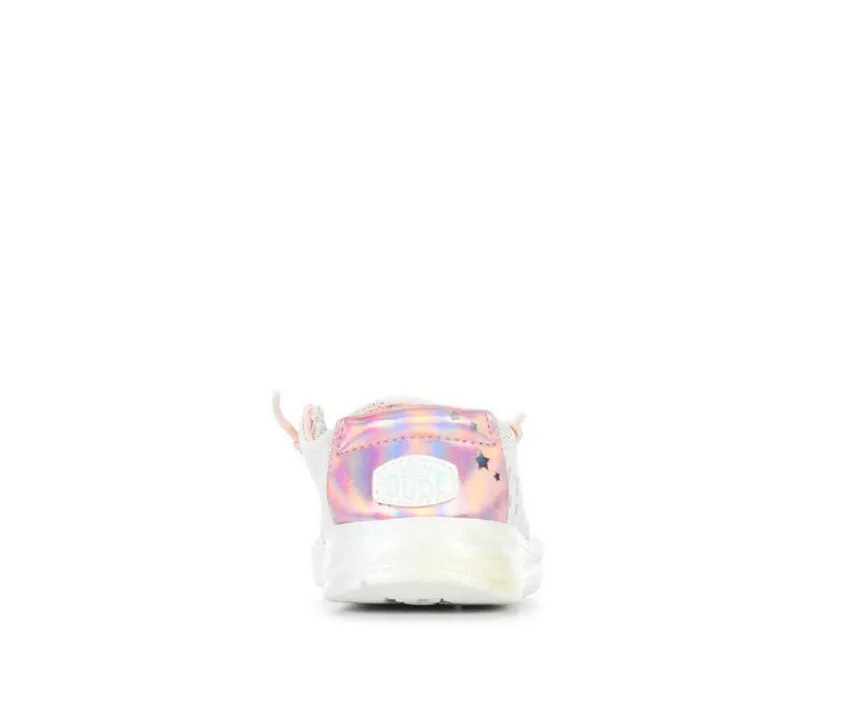 HEYDUDE Casual|Toddler (Sizes 4.5-10)>Girls' Infant & Toddler Wendy Iridescent Star Casual Shoes