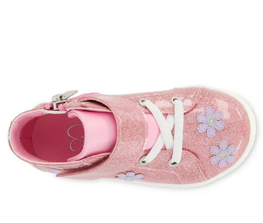 Jessica Simpson Athletics & Sneakers>Girls' Toddler Gretchen Flower High-top Sneakers