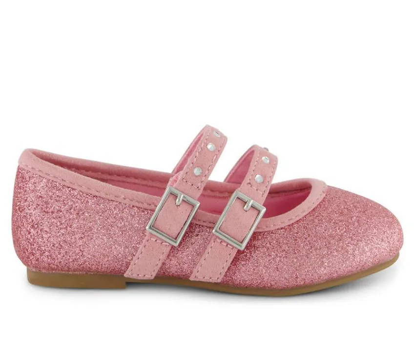 Girls' Toddler Amy Doublestrap Flats|Jessica Simpson