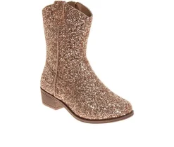 Girls' Little & Big Kid Morgan Glitter Western Boots|Kensie Girl Outlet