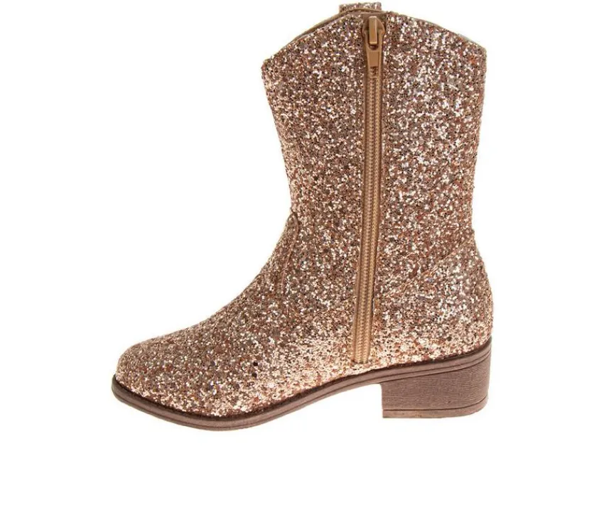 Girls' Little & Big Kid Morgan Glitter Western Boots|Kensie Girl Outlet
