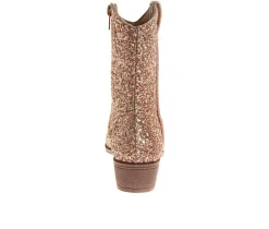 Girls' Little & Big Kid Morgan Glitter Western Boots|Kensie Girl Outlet