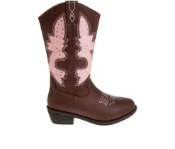 Girls' Little Kid & Big Kid Dimmit Details Cowboy Boots|Kensie Girl Outlet