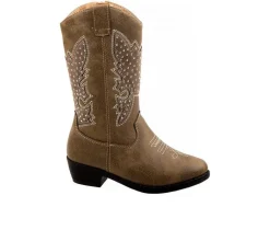 Kensie Girl Boots|Big Kid (Sizes 3.5-7)>Girls' Little Kid & Big Kid Rhinestone Zip-Up Cowboy Boots