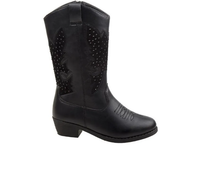 Kensie Girl Boots|Toddler (Sizes 4.5-10)>Girls' Toddler Rhinestone Zip-Up Cowboy Boots