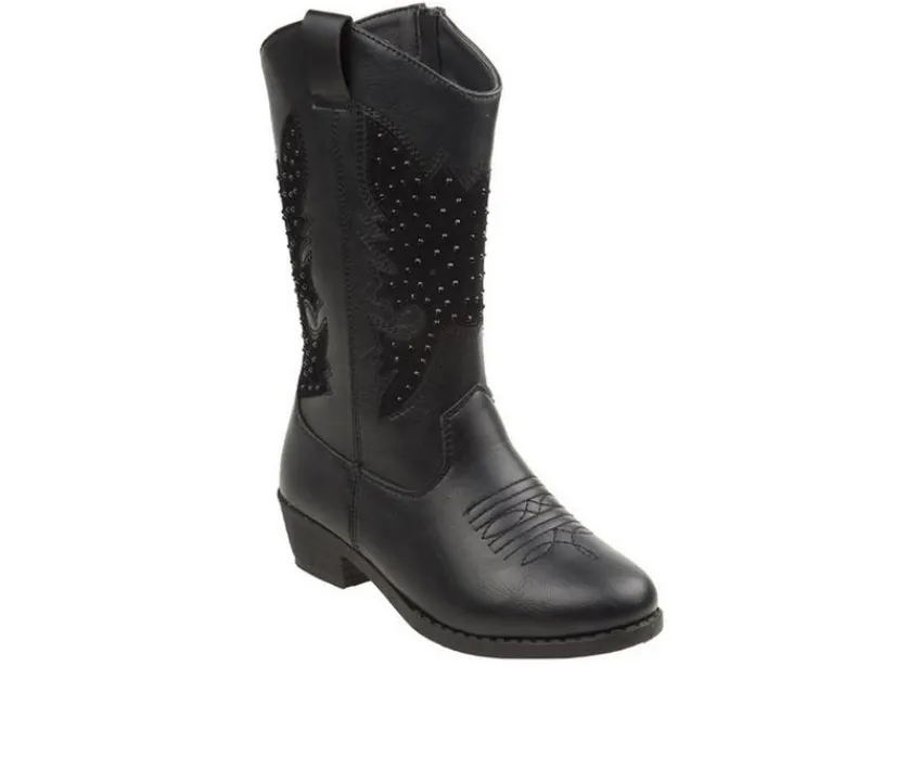 Kensie Girl Boots|Toddler (Sizes 4.5-10)>Girls' Toddler Rhinestone Zip-Up Cowboy Boots