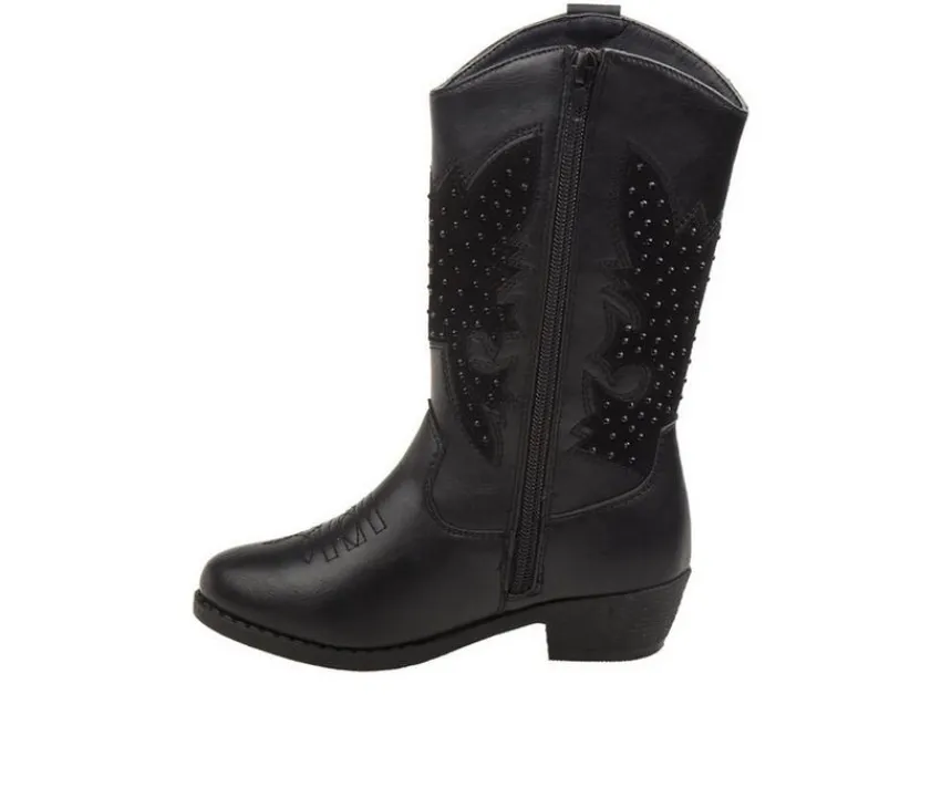 Kensie Girl Boots|Toddler (Sizes 4.5-10)>Girls' Toddler Rhinestone Zip-Up Cowboy Boots