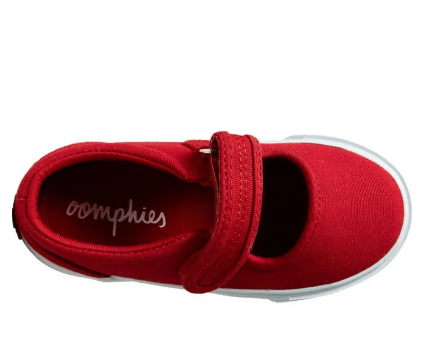 Oomphies Casual|Casual>Girls' Toddler & Little Kid Jamie Canvas Mary Jane Sneakers
