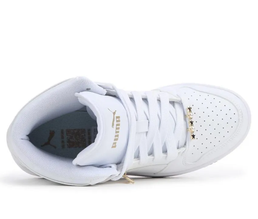Girls' Big Kid Rebound Layup Bling High Top Sneakers|Puma New