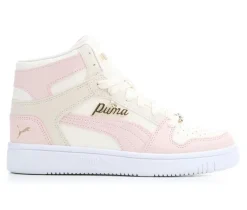 Girls' Big Kid Rebound Layup Bling High Top Sneakers|Puma Sale