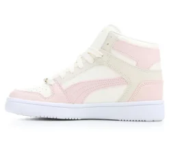Girls' Big Kid Rebound Layup Bling High Top Sneakers|Puma Sale
