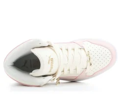 Girls' Big Kid Rebound Layup Bling High Top Sneakers|Puma Sale