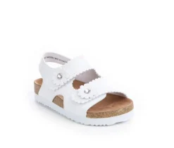 Girls' Infant & Toddler & Little Kid Lil Edena Footbed Sandals|Rachel Shoes Discount