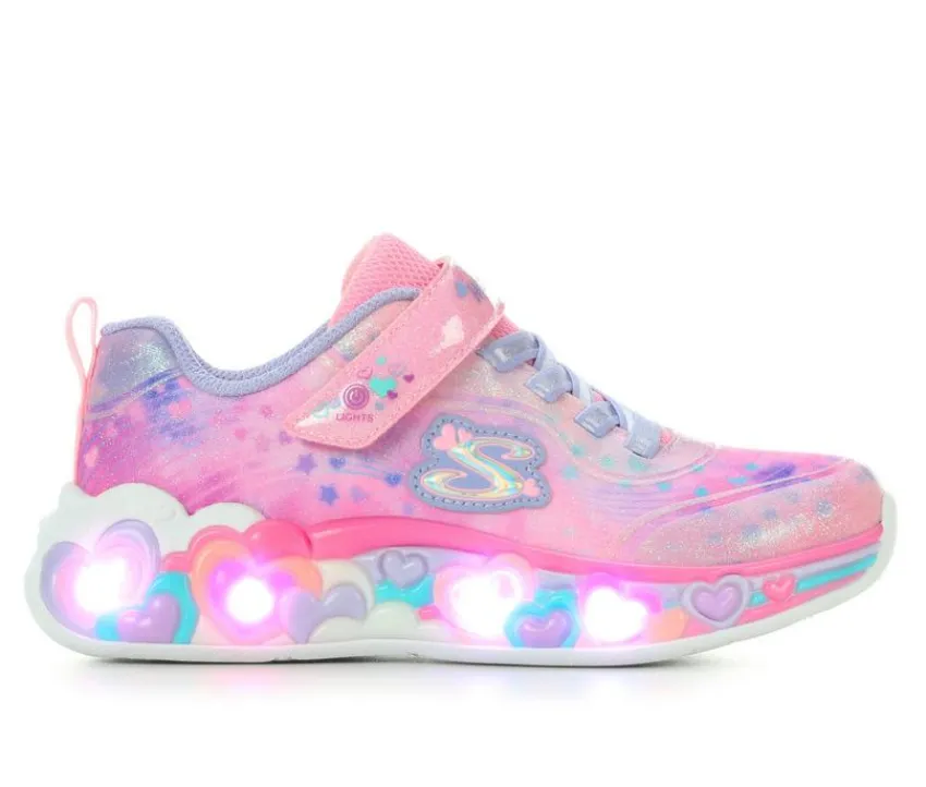 Skechers Casual|Little Kid (Sizes 10.5-3)>Girls' Eternal Heart Lights Girls 10.5-4 Light-Up Shoes
