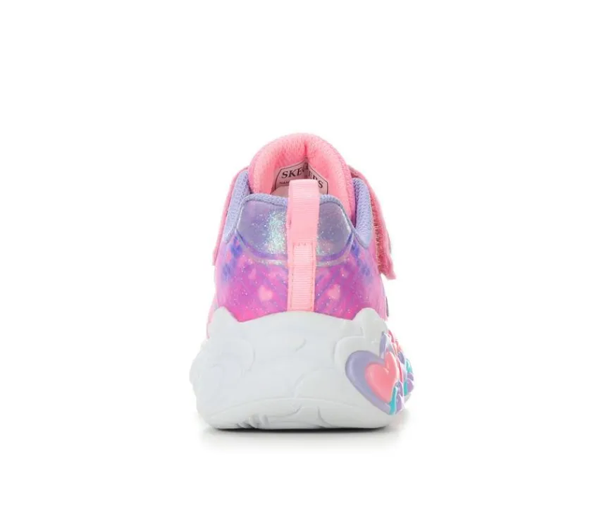 Skechers Casual|Little Kid (Sizes 10.5-3)>Girls' Eternal Heart Lights Girls 10.5-4 Light-Up Shoes