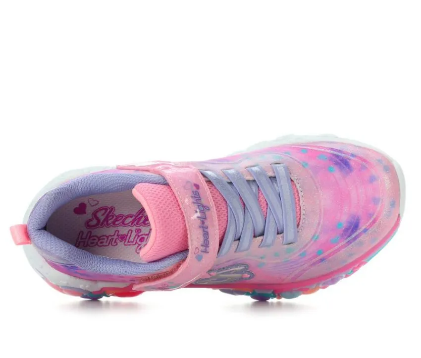 Skechers Casual|Little Kid (Sizes 10.5-3)>Girls' Eternal Heart Lights Girls 10.5-4 Light-Up Shoes