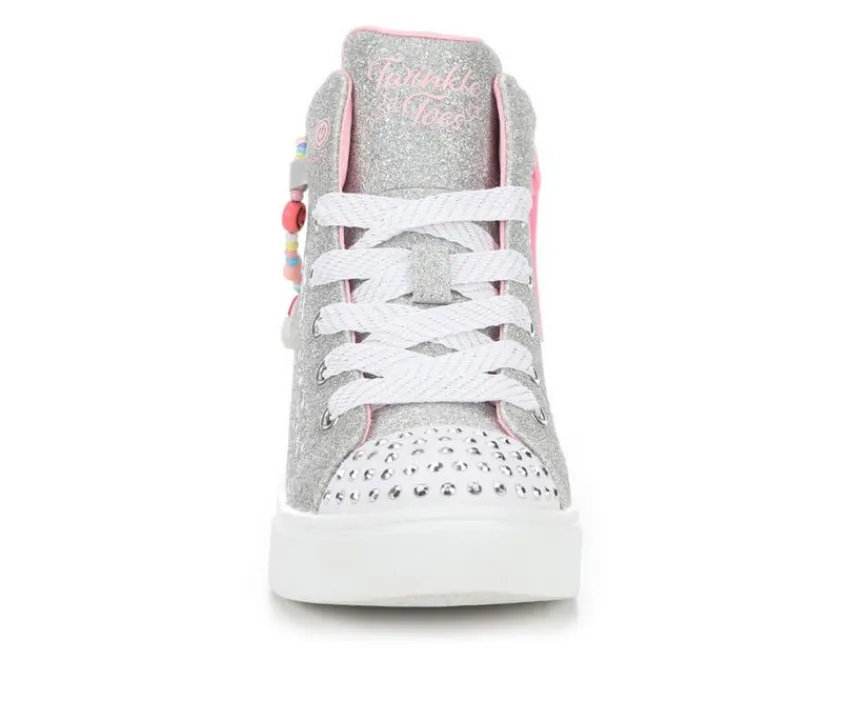 Skechers Casual|Casual>Girls' Little Kid Twinkle Sparks Charm Bestie Light-Up Shoes