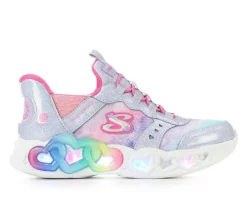 Girls' Little Kid & Big Kid Infinite Heart Slip-Ins Light-Up Shoes|Skechers Hot