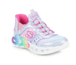 Girls' Little Kid & Big Kid Infinite Heart Slip-Ins Light-Up Shoes|Skechers Hot