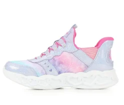 Girls' Little Kid & Big Kid Infinite Heart Slip-Ins Light-Up Shoes|Skechers Hot