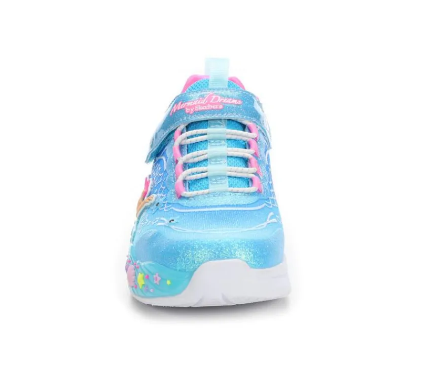 Skechers Athletics & Sneakers|Casual>Girls' Little Kid Mermaid Dreams Light-Up Shoes