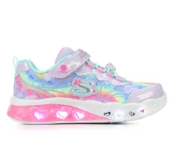 Girls' Little Kid Flutter Hearts Groovy Light-Up Shoes|Skechers New