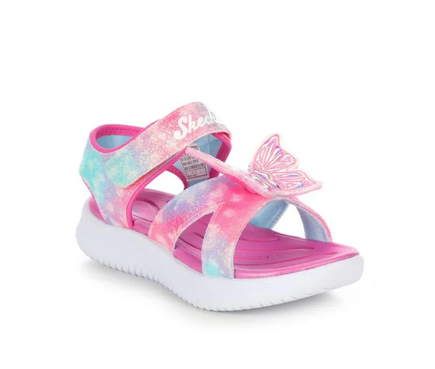 Girls' Little Kid & Big Kid Jumpsters Butterfly Light-Up Sandals|Skechers New