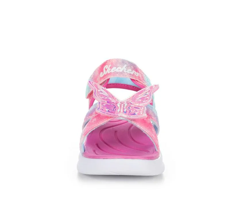 Girls' Little Kid & Big Kid Jumpsters Butterfly Light-Up Sandals|Skechers New