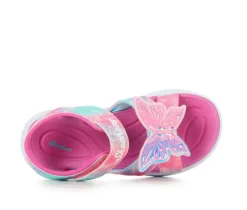 Girls' Little Kid & Big Kid Jumpsters Butterfly Light-Up Sandals|Skechers New