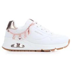 Skechers Street Athletics & Sneakers|Athletics & Sneakers>Girls' Little Kid & Big Kid Uno Gen 1 Charm Sneakers