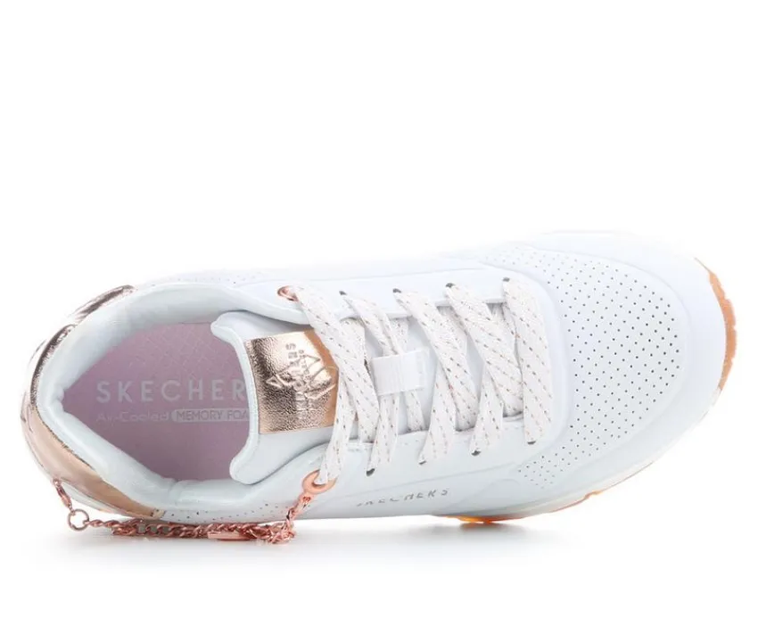 Skechers Street Athletics & Sneakers|Athletics & Sneakers>Girls' Little Kid & Big Kid Uno Gen 1 Charm Sneakers
