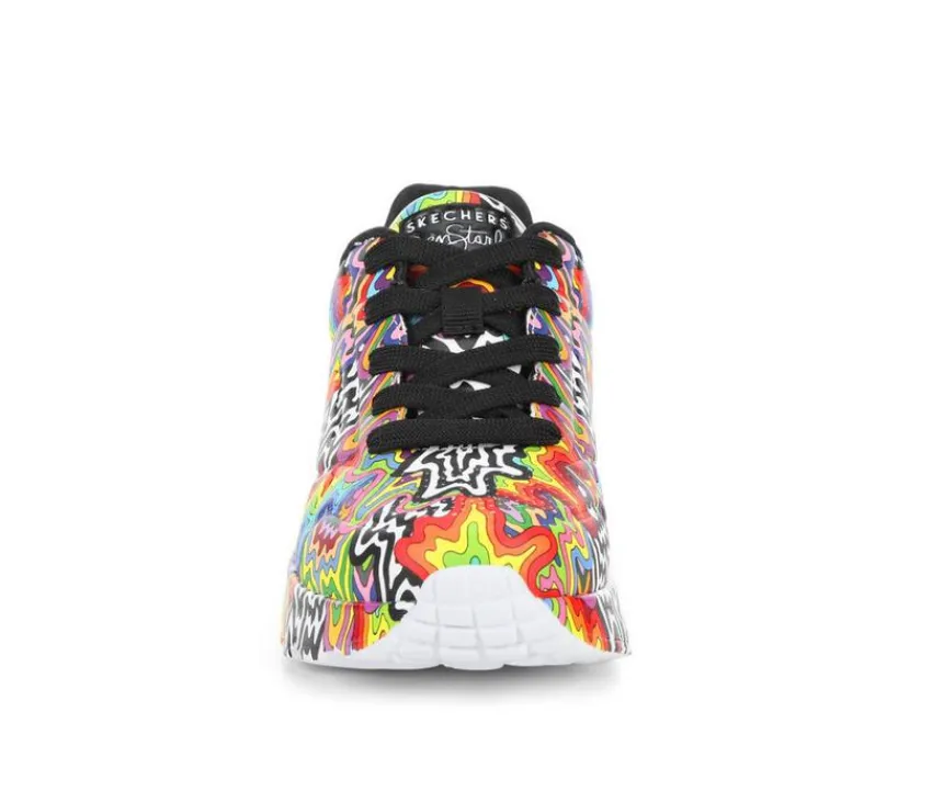 Skechers Street Athletics & Sneakers|Athletics & Sneakers>Girls' Little Kid & Big Kid Uno Lite Jen Stark Print Sneakers
