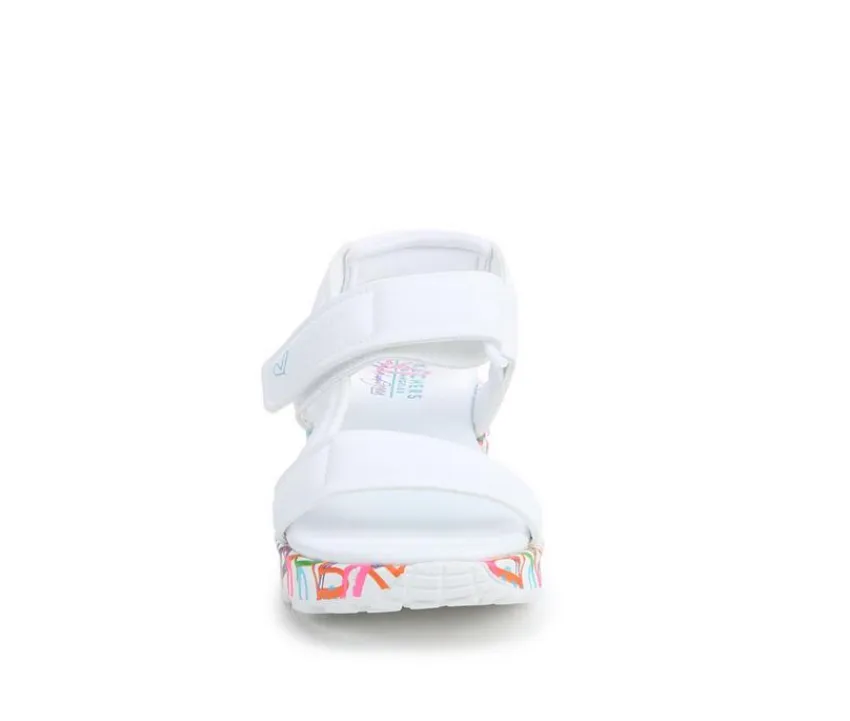 Skechers Street Sandals|Sandals>Girls' Little Kid & Big Kid Uno Lite Goldcrown Sandals